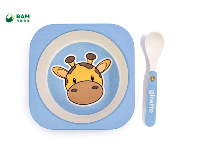Children Plate Set Colorful cartoon cute Supplies Paper Plates and Napkin Sets Disposable Tableware