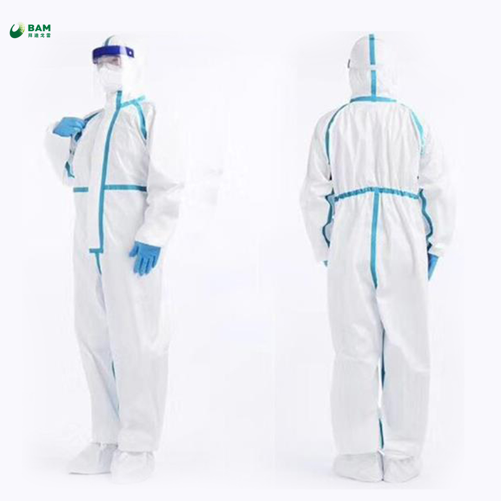 Eu certification/government certification/quality assurance in Stock Ce Sterilization PPE Waterproof Hospital Medical Safety Disposable Protection Isolation Gown Protective Clothing