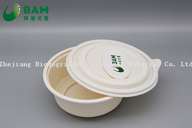 Safety Eco Disposable Biodegradable Tableware Cornstarch Plate for Serving Edible Hot Food