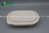 Food Grade Fully Biodegradable Compostable Sugarcane Cornstarch Plant Fiber Takeaway Canteen Food Containers for Salad Fast-Food